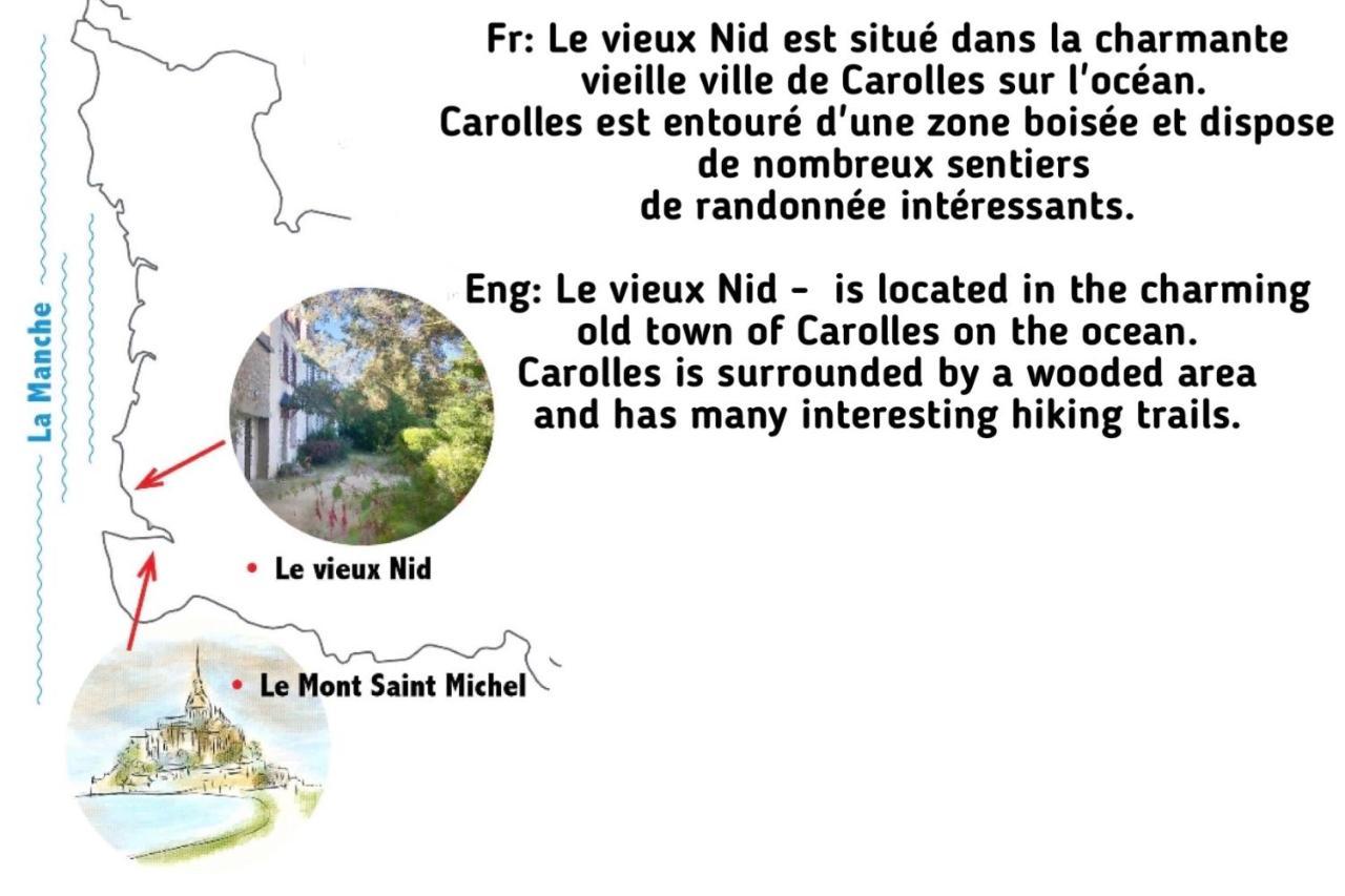 "Le Vieux Nid" Villa Carolles Eksteriør billede