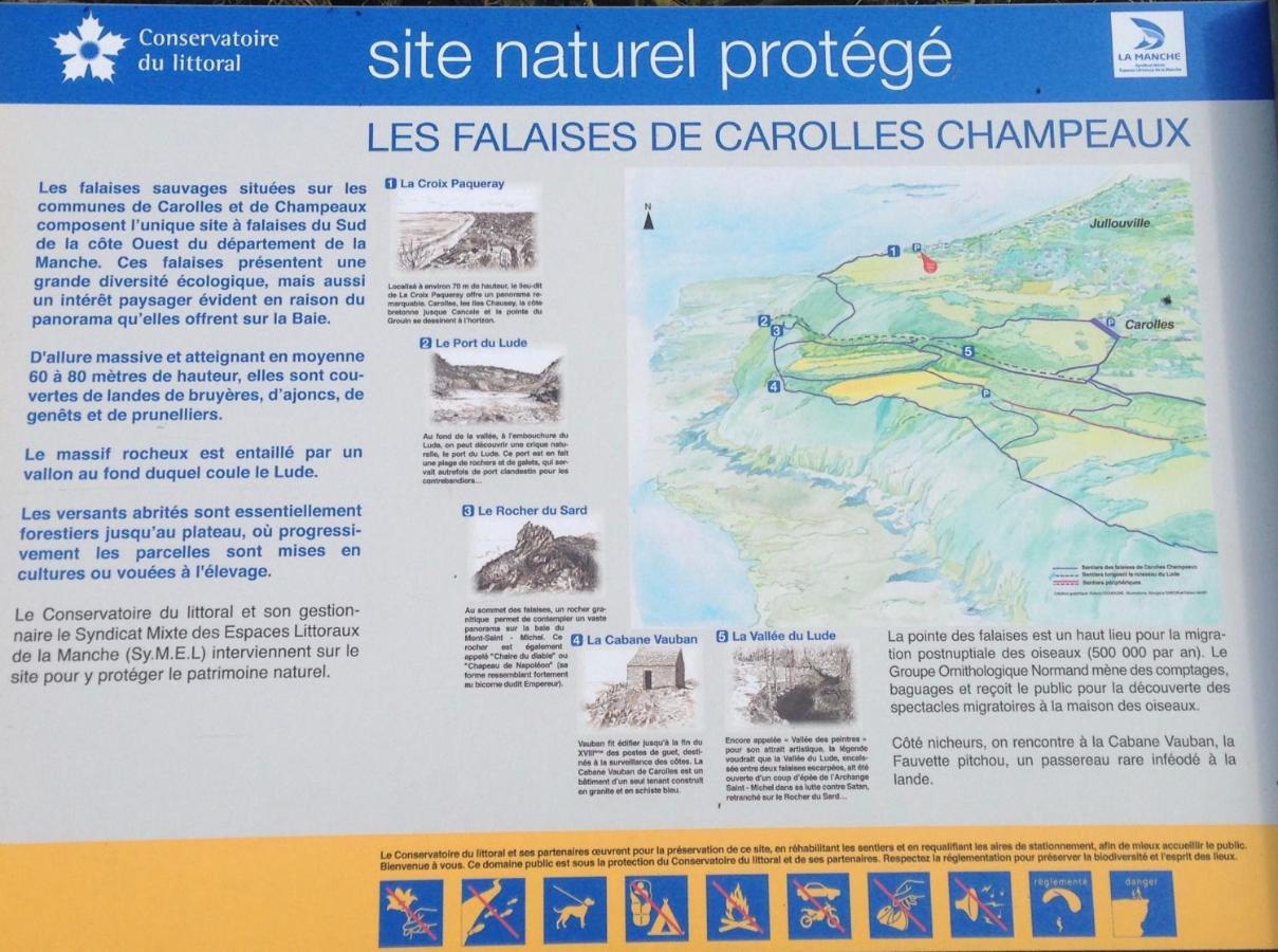 "Le Vieux Nid" Villa Carolles Eksteriør billede